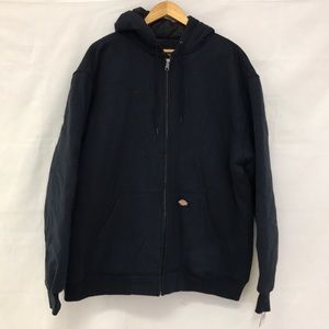heavyweight quilted fleece hoodie